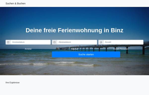 Vorschau von www.xn--binz-auf-rgen-5ob.de, Ferienwohnungen Wolfgang Horst