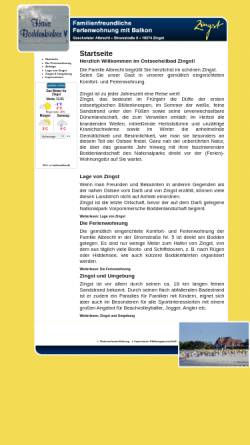 Vorschau der mobilen Webseite www.zingst-reisen.de, Ferienwohnung Albrecht
