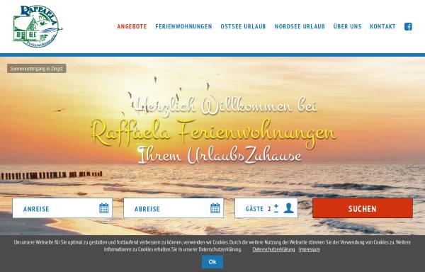 Vorschau von www.raffaela-ferienwohnungen.de, Raffaela Ferienwohnungen, Inh: Elisabeth Wilts