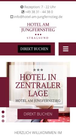 Vorschau der mobilen Webseite www.hotel-am-jungfernstieg.de, Hotel Am Jungfernstieg