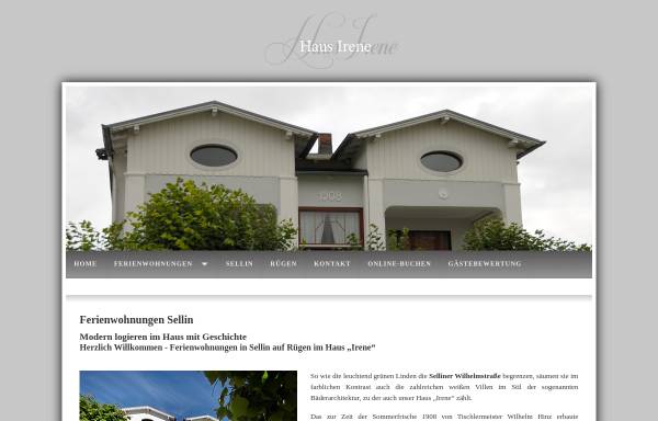 Vorschau von www.ferienwohnungen-haus-irene.de, Ferienunterkünfte Familie Hellbach