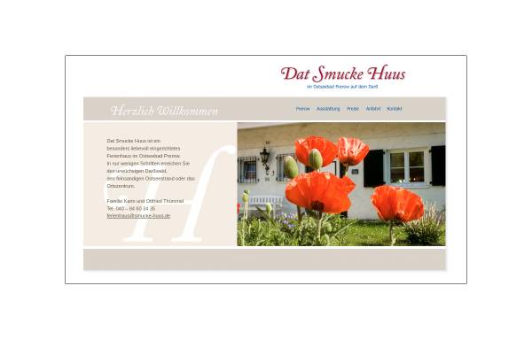 Vorschau von www.paust-prerow.de, Dat Smucke Huus