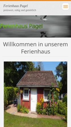 Vorschau der mobilen Webseite www.urlaub-prerow.de, Ferienhaus Pagel
