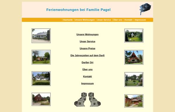 Vorschau von www.darsserort.de, Ferienwohnungen bei Familie Pagel