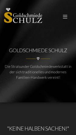 Vorschau der mobilen Webseite www.goldschmiede-schulz.de, Goldschmiede Schulz
