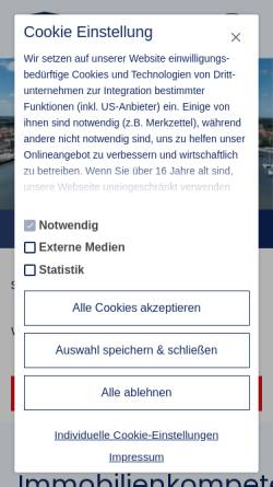 Vorschau der mobilen Webseite www.swg-stralsund.de, Stralsunder Wohnungsbaugesellschaft mbH