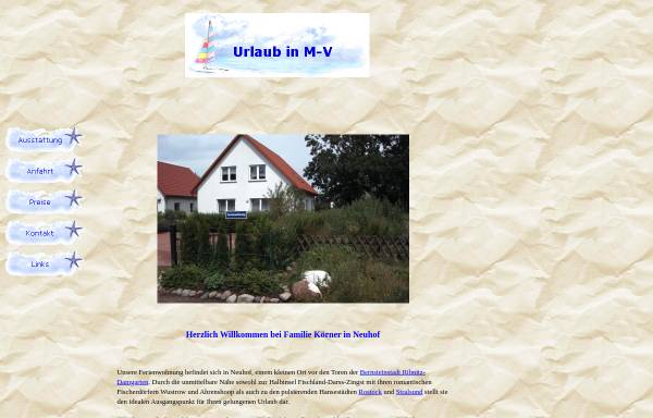 Vorschau von www.ostsee-ferienwohnung-mv.de, Ferienwohnung Familie Körner
