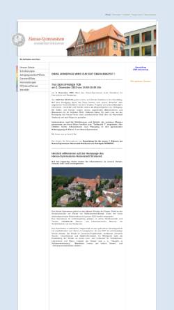 Vorschau der mobilen Webseite www.hansagymnasium-stralsund.de, Hansa-Gymnasium
