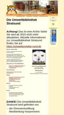 Vorschau der mobilen Webseite www.umweltschulen.de, Umweltbibliothek Stralsund