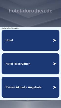 Vorschau der mobilen Webseite www.hotel-dorothea.de, Hotel garni Dorothea