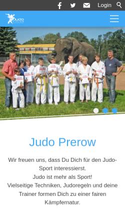 Vorschau der mobilen Webseite www.judo-prerow.de, SV 
