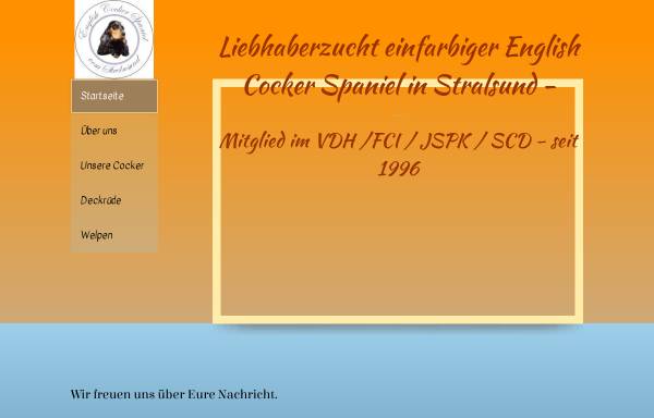Vorschau von www.cocker-spaniel-stralsund.de, Cocker-Spaniel-Zucht