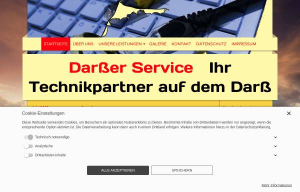 Vorschau von www.darss-service.de, Darßer Service Jens Pagel