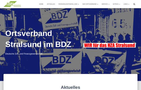 Vorschau von bdz-stralsund.de, Ortsverband Stralsund im BDZ