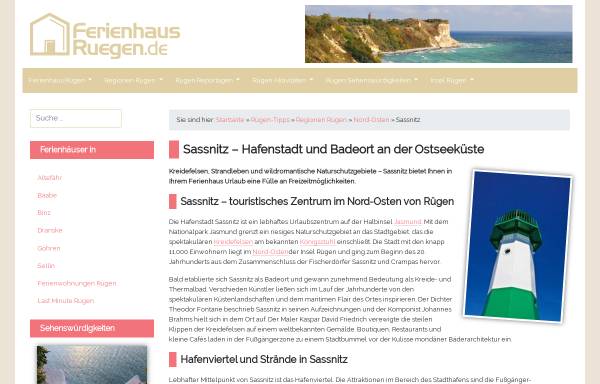 Vorschau von www.ferienwohnungen-ruegen-sassnitz.de, Ferienwohnungen Kaack