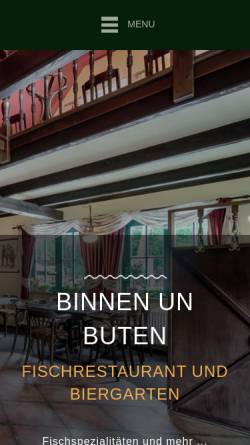 Vorschau der mobilen Webseite www.binnen-un-buten.de, Binnen un Buten, Fischrestaurant