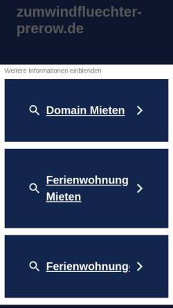 Vorschau der mobilen Webseite www.zumwindfluechter-prerow.de, Restaurant & Pension 