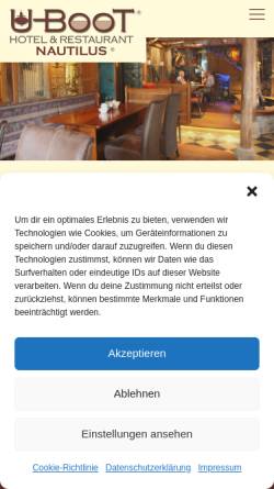 Vorschau der mobilen Webseite ruegen-nautilus.de, Nautilus