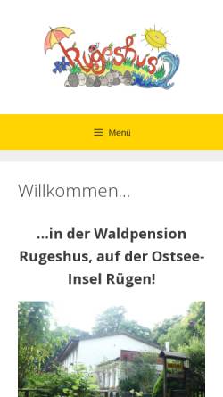 Vorschau der mobilen Webseite www.ostseehotelchen.de, Hotel Rugeshus