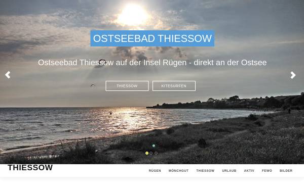 Vorschau von www.thiessow.net, Ostseebad Thiessow