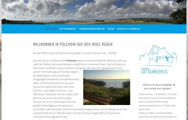 Vorschau von www.ruegen-polchow.de, Ferienwohnung Brummelbeerbusch Polchow