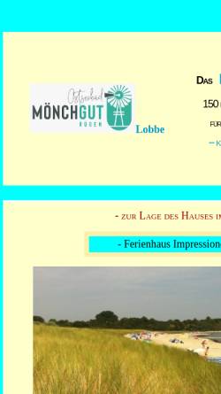 Vorschau der mobilen Webseite www.ostseeferienhaus-lobbe.de, Ferienhaus Schubert