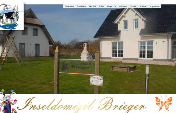 Vorschau von www.inseldomizil-brieger.de, Ferienhaus Familie Brieger