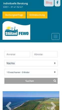 Vorschau der mobilen Webseite www.stoelzel-ferienwohnungen.de, Ferienwohnung Stölzel