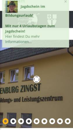 Vorschau der mobilen Webseite www.waffenhandelzingst.de, Waffenburg Zingst