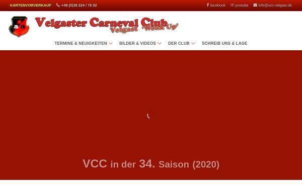 Vorschau von www.vcc-velgast.de, Velgaster Carneval Club