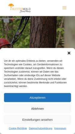 Vorschau der mobilen Webseite seilgarten-prora.de, Seilgarten Prora