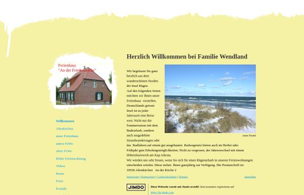 Vorschau von ostseehecht.jimdo.com, Ferienhaus Familie Wendland