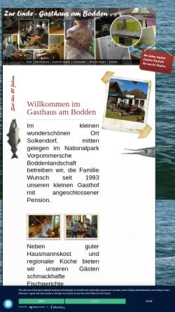 Vorschau der mobilen Webseite www.ferienwohnung-wunsch.de, Ferienwohnung und Gaststätte Zur Linde; Inhaberin: Liane Wunsch