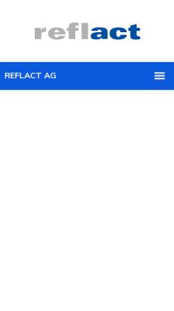 Vorschau der mobilen Webseite www.reflact.com, Reflact AG