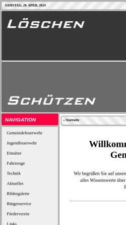 Vorschau der mobilen Webseite feuerwehr-stadtmarlow.de, Feuerwehren der Stadt Marlow