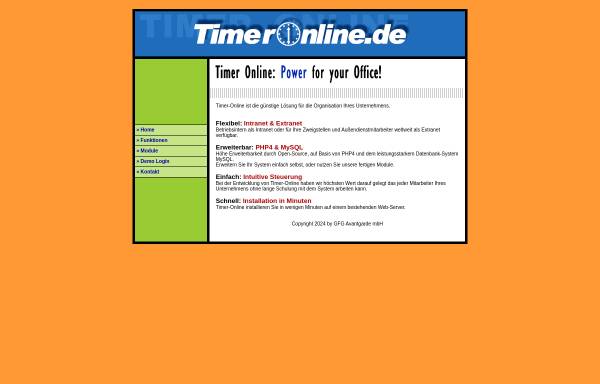 Vorschau von www.timeronline.de, TimerOnline.de
