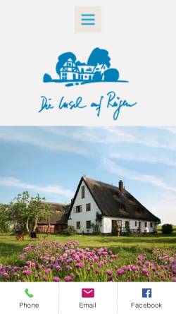 Vorschau der mobilen Webseite www.die-insel-auf-ruegen.de, Landgasthaus Die Insel auf Rügen