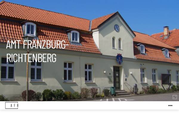 Vorschau von www.amt-franzburg-richtenberg.de, Amt Franzburg - Richtenberg