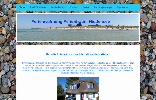 Vorschau von www.hiddensee-ferientraum.de, Ferienwohnung Ferientraum