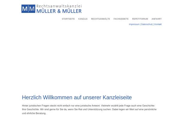 Vorschau von www.rae-mueller-mueller.de, Müller und Müller
