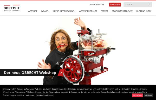 Vorschau von www.obrecht-waagen.ch, Obrecht Technologie AG