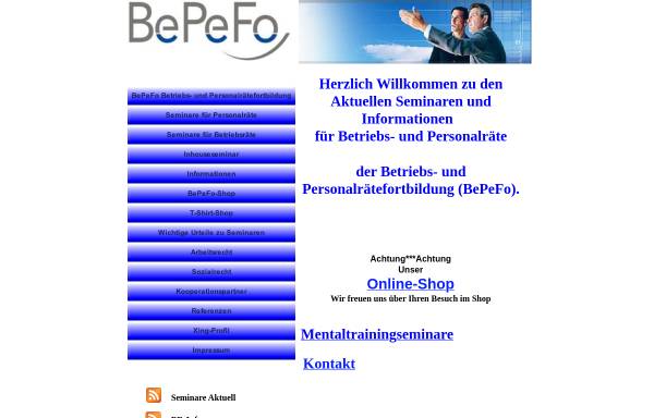 Vorschau von www.bepefo.de, BePeFo, Inh. Peter Frühwald