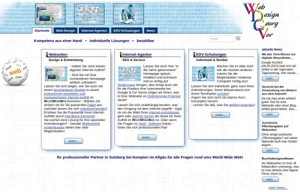 Vorschau von www.web-design.georg-vor.de, Wdgv, Georg Vor