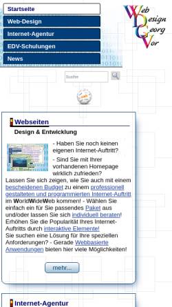 Vorschau der mobilen Webseite www.web-design.georg-vor.de, Wdgv, Georg Vor