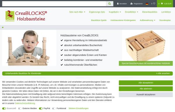 Vorschau von www.creablocks.de, CreaBlocks, Inh. Jens Richter