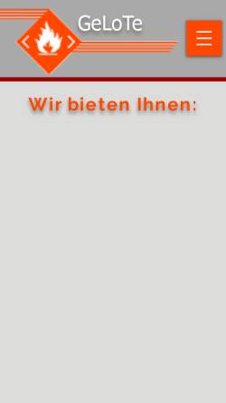 Vorschau der mobilen Webseite www.gelote.de, GeLoTe GmbH