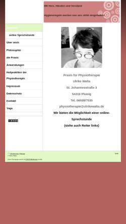 Vorschau der mobilen Webseite www.ulrikewalta.de, Walta, Ulrilke - Praxis für Physiotherapie