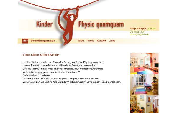 Vorschau von www.physioquamquam.de, Freiburger Physiotherapiepraxis Bucher