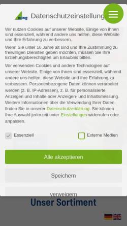 Vorschau der mobilen Webseite www.trienon.de, Trienon Handels GmbH
