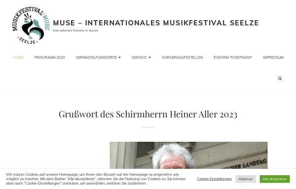 Vorschau von www.musefestival.de, Internationales Musikfestival Seelze